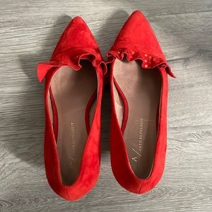 Anthropologie suede shoes